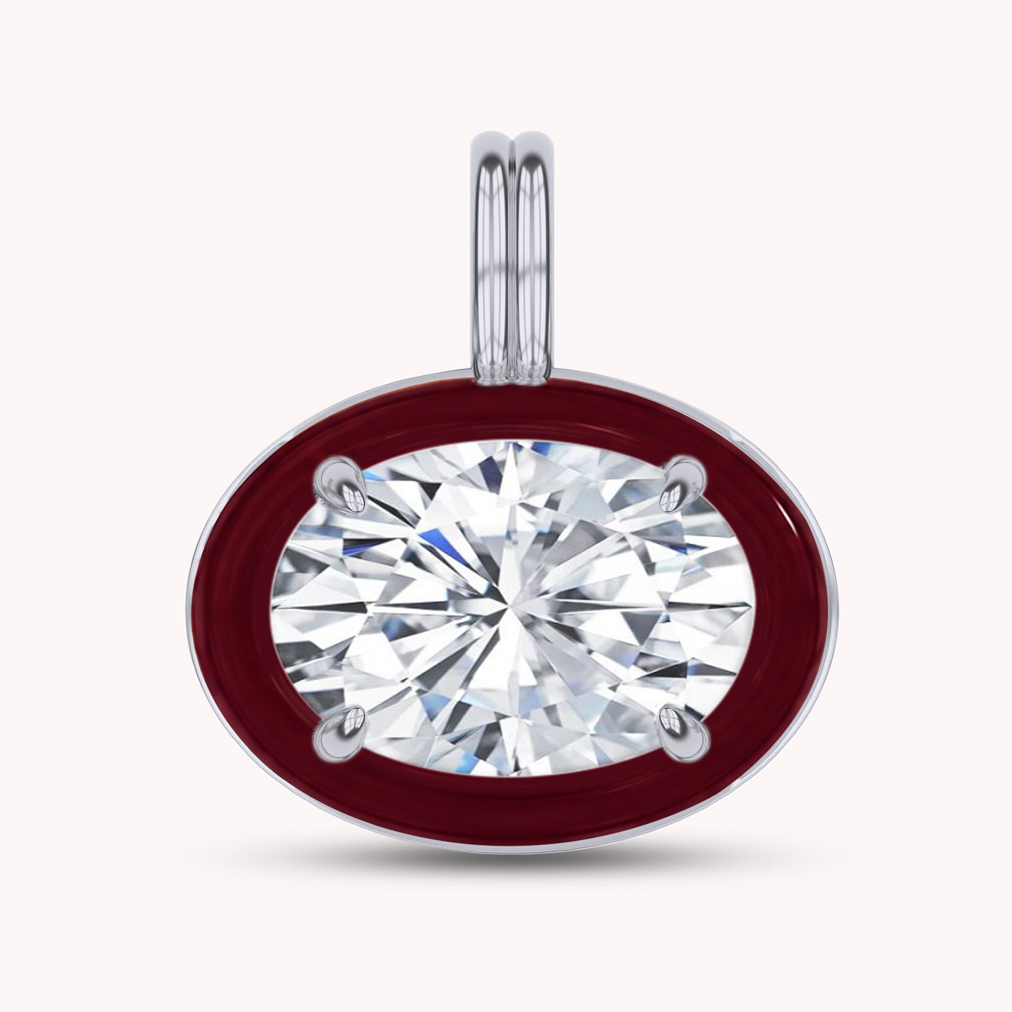 Solitaire Pendant Multi Shape Lab Created Moissanite Diamond