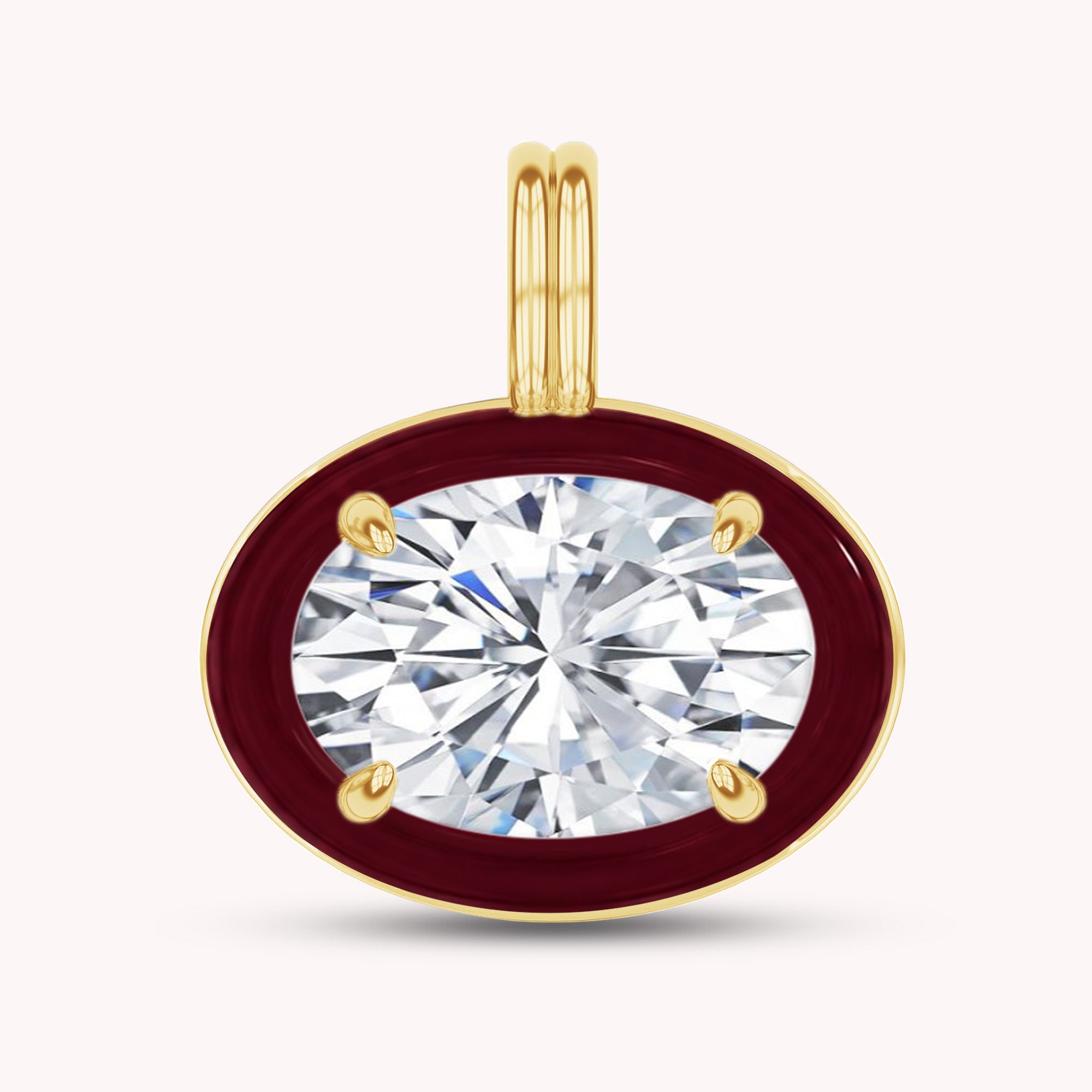 Solitaire Pendant Multi Shape Lab Created Moissanite Diamond
