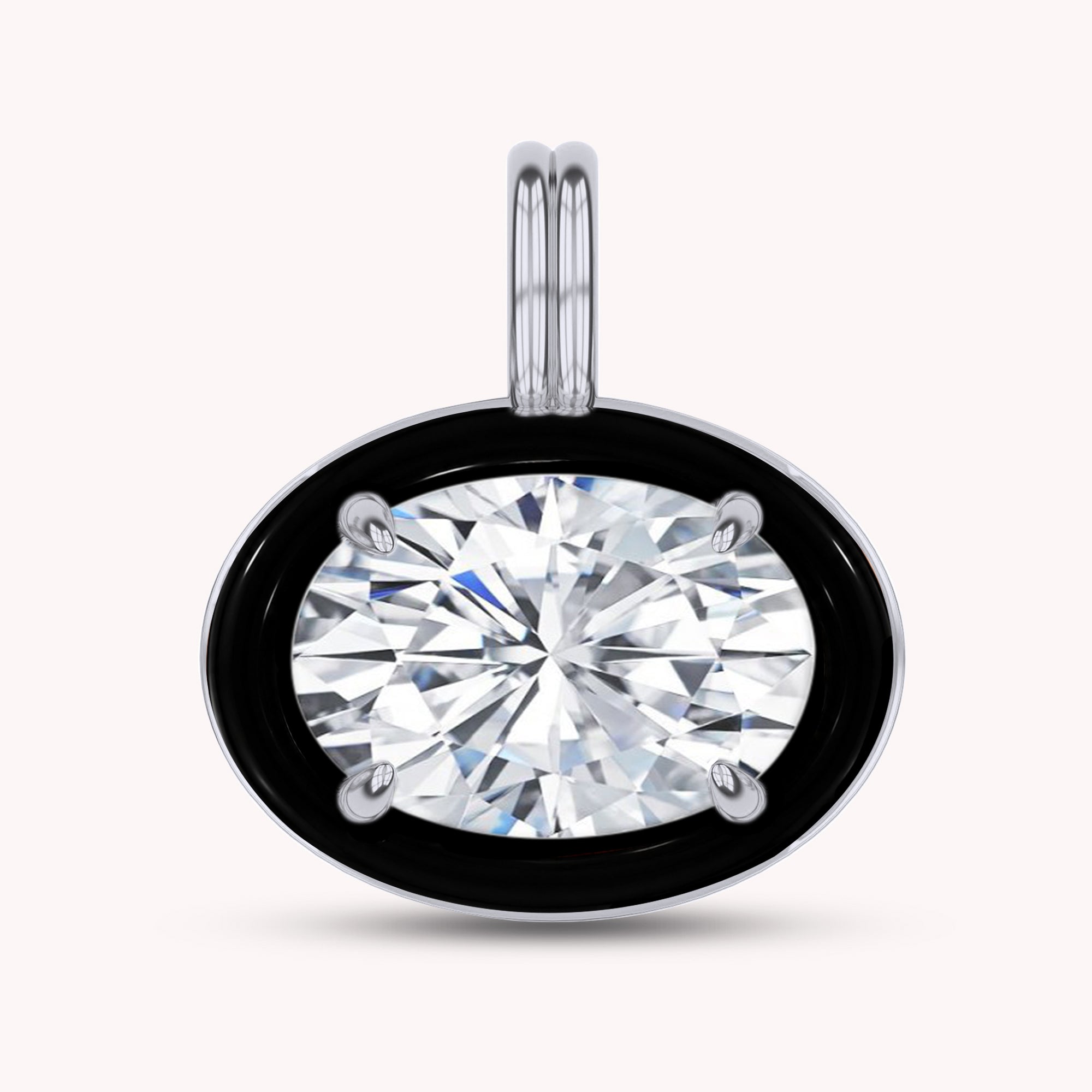Solitaire Pendant Multi Shape Lab Created Moissanite Diamond