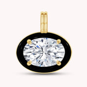 Solitaire Pendant Multi Shape Lab Created Moissanite Diamond