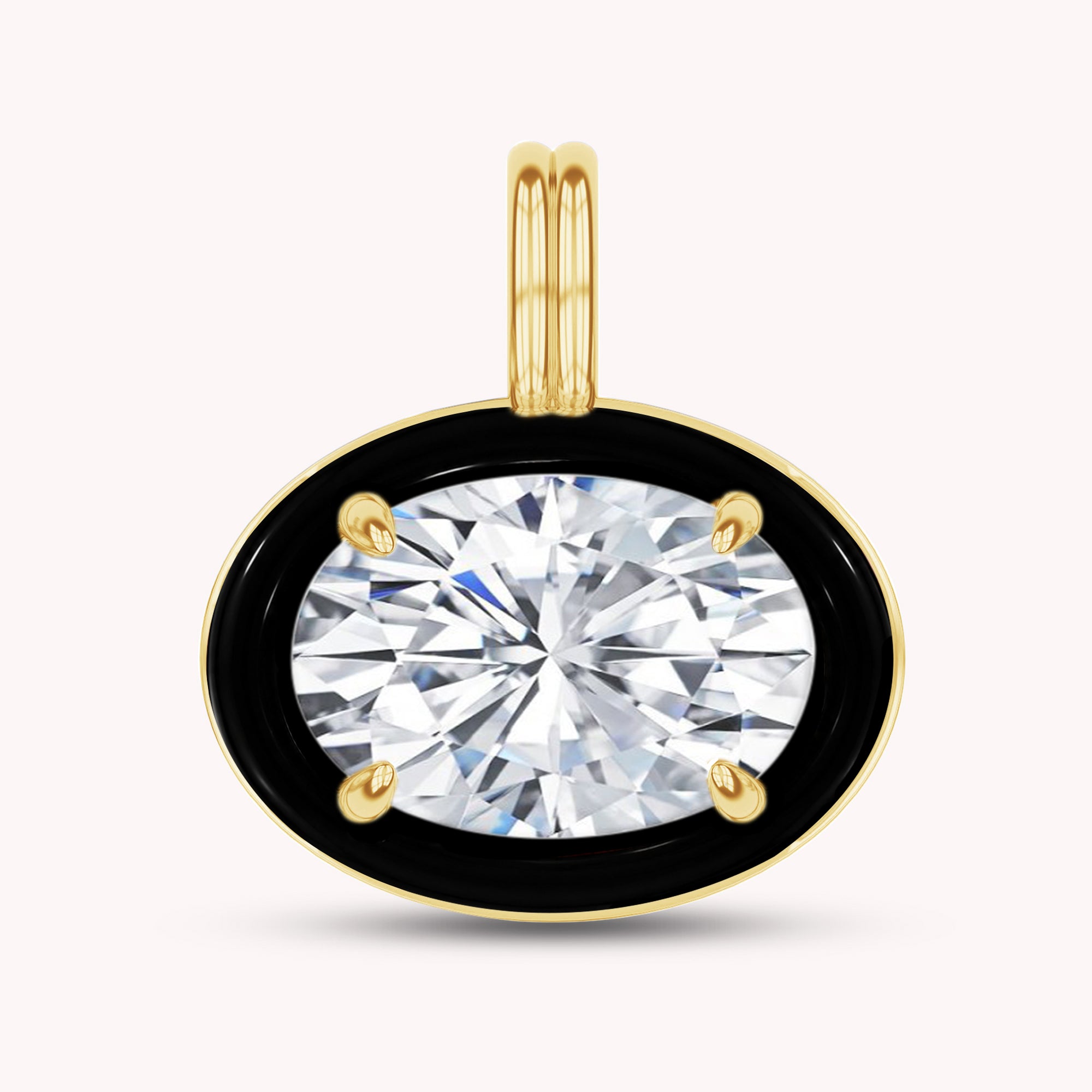 Solitaire Pendant Multi Shape Lab Created Moissanite Diamond