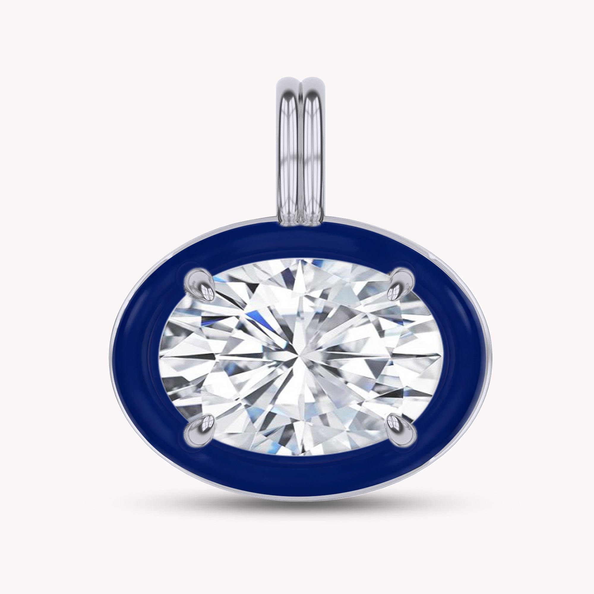 Solitaire Pendant Multi Shape Lab Created Moissanite Diamond