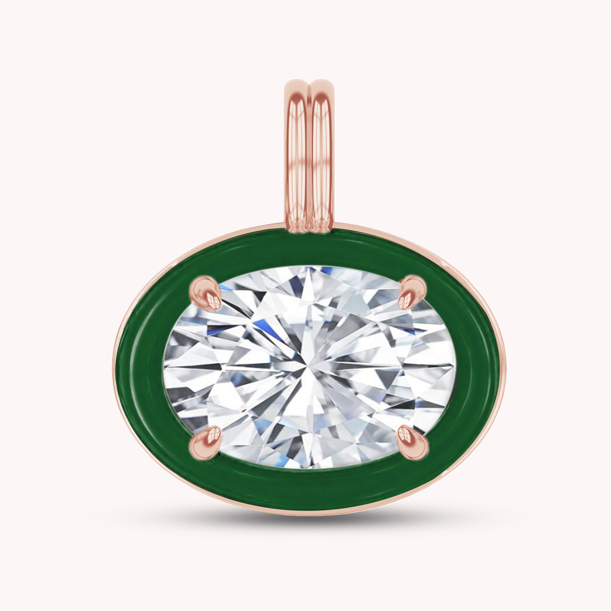 Solitaire Pendant Multi Shape Lab Created Moissanite Diamond