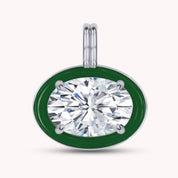 Solitaire Pendant Multi Shape Lab Created Moissanite Diamond