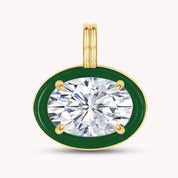 Solitaire Pendant Multi Shape Lab Created Moissanite Diamond