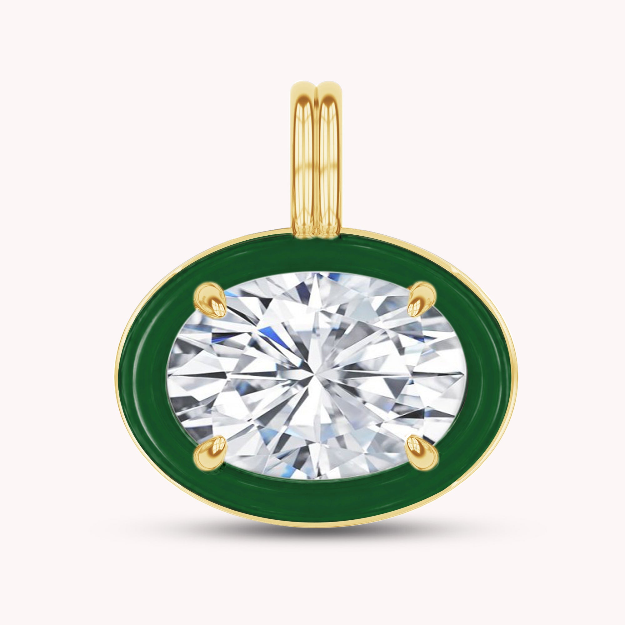Solitaire Pendant Multi Shape Lab Created Moissanite Diamond