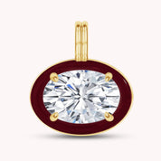 Solitaire Pendant Multi Shape Lab Created Moissanite Diamond