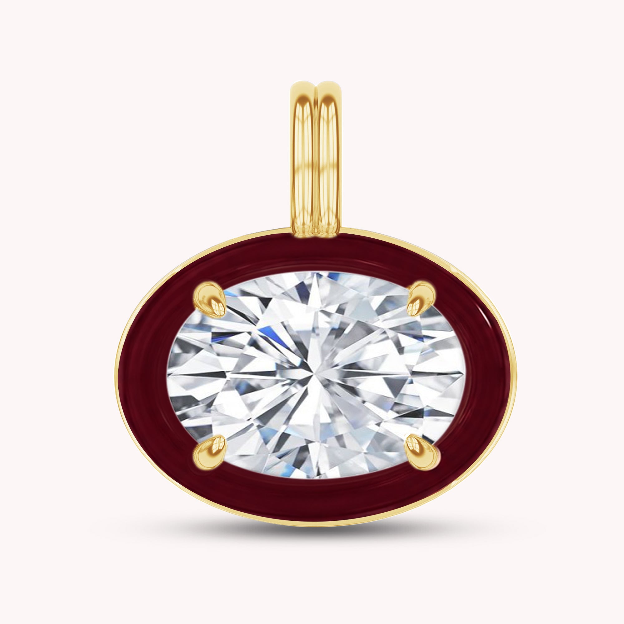 Solitaire Pendant Multi Shape Lab Created Moissanite Diamond
