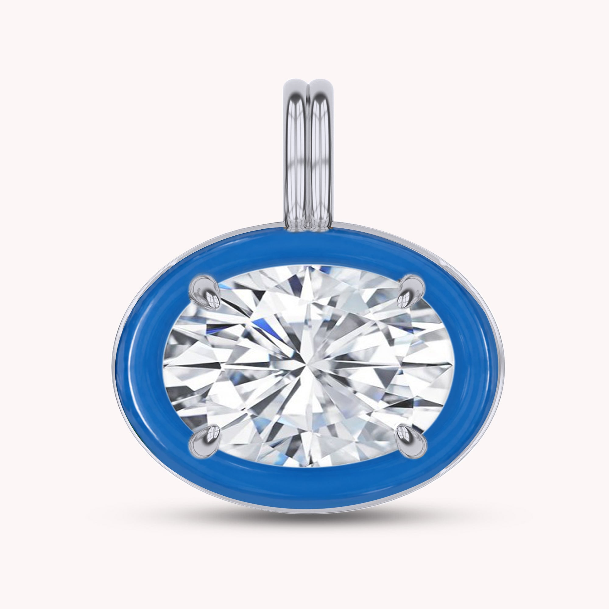 Solitaire Pendant Multi Shape Lab Created Moissanite Diamond