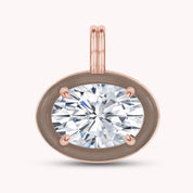 Solitaire Pendant Multi Shape Lab Created Moissanite Diamond