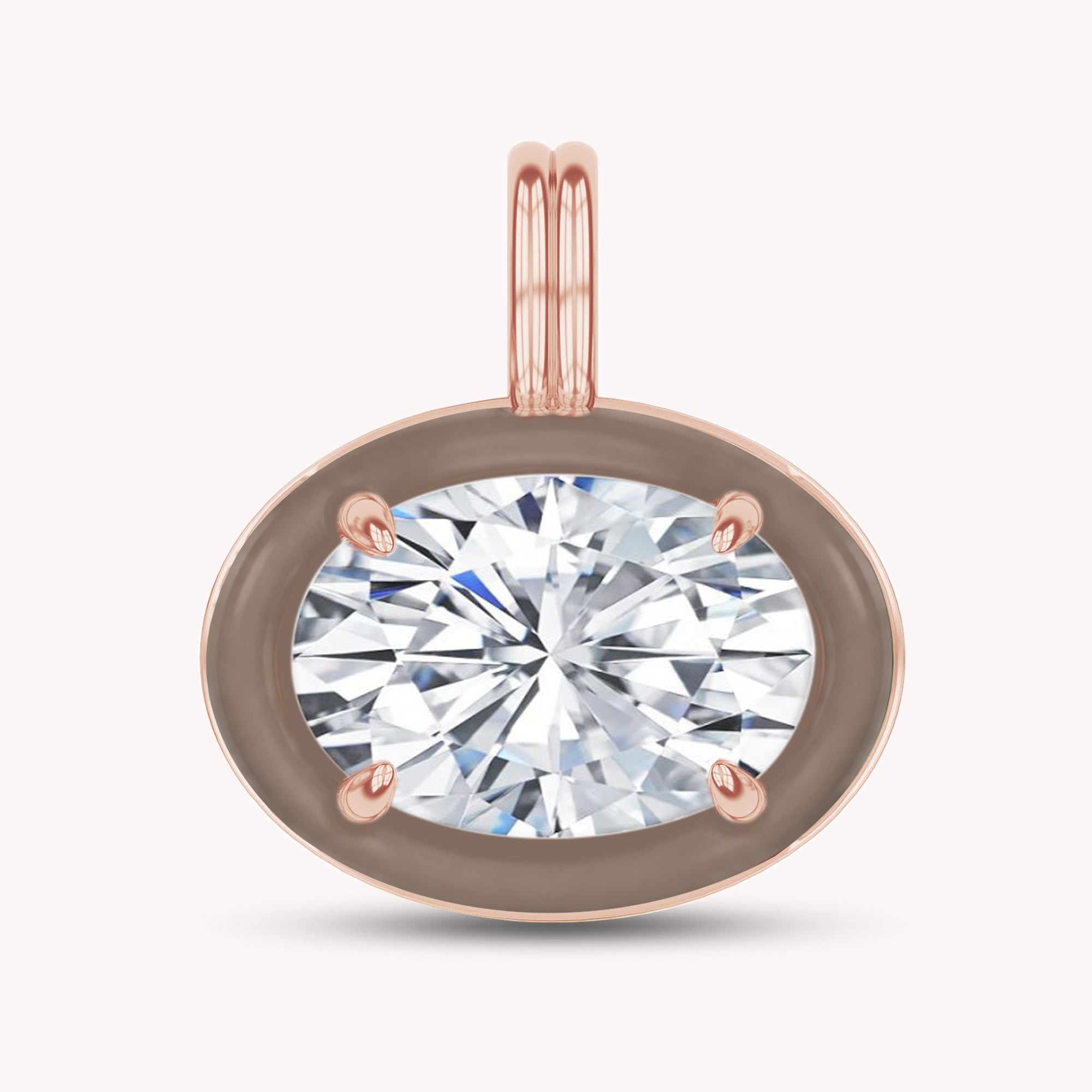 Solitaire Pendant Multi Shape Lab Created Moissanite Diamond