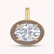Solitaire Pendant Multi Shape Lab Created Moissanite Diamond