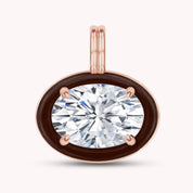 Solitaire Pendant Multi Shape Lab Created Moissanite Diamond