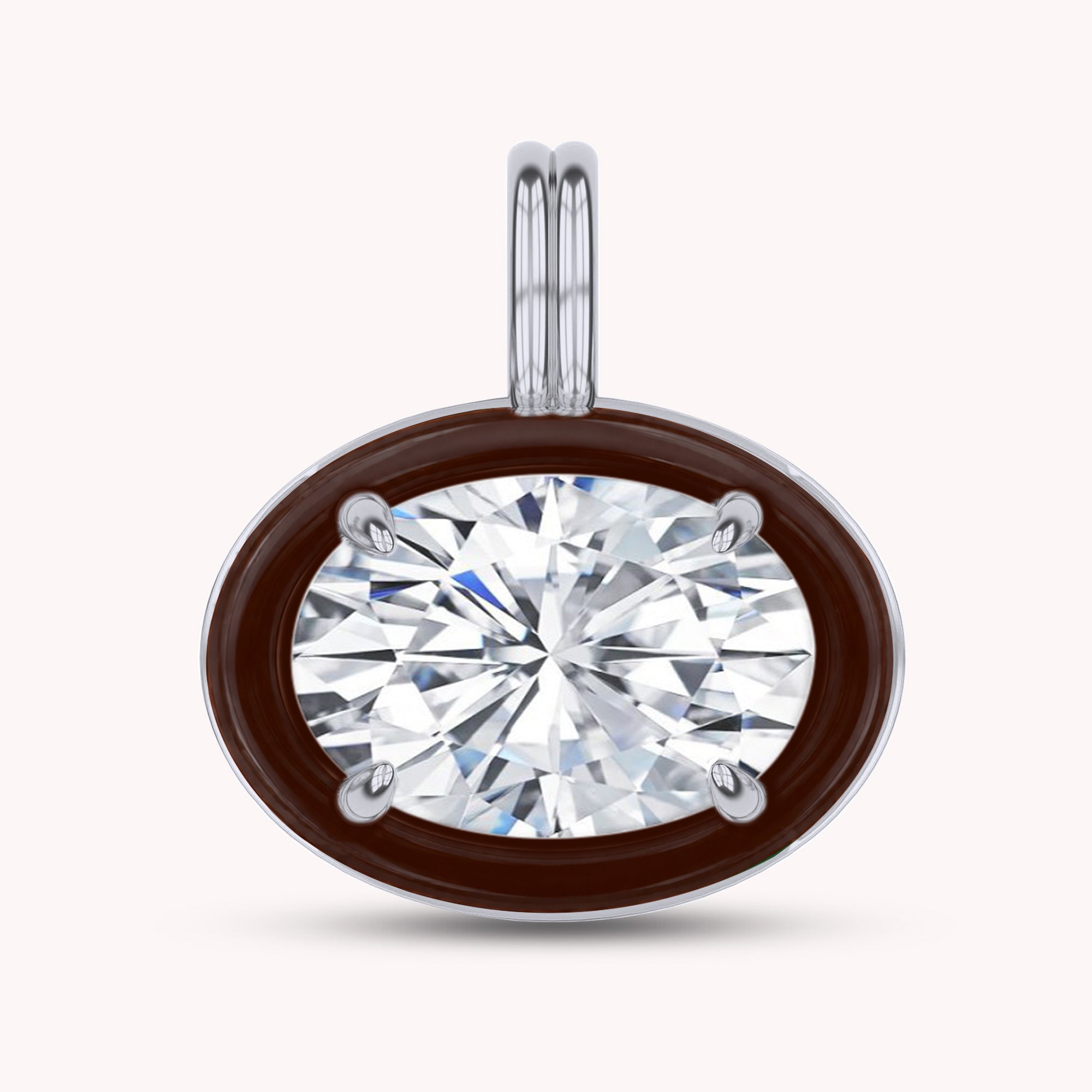 Solitaire Pendant Multi Shape Lab Created Moissanite Diamond