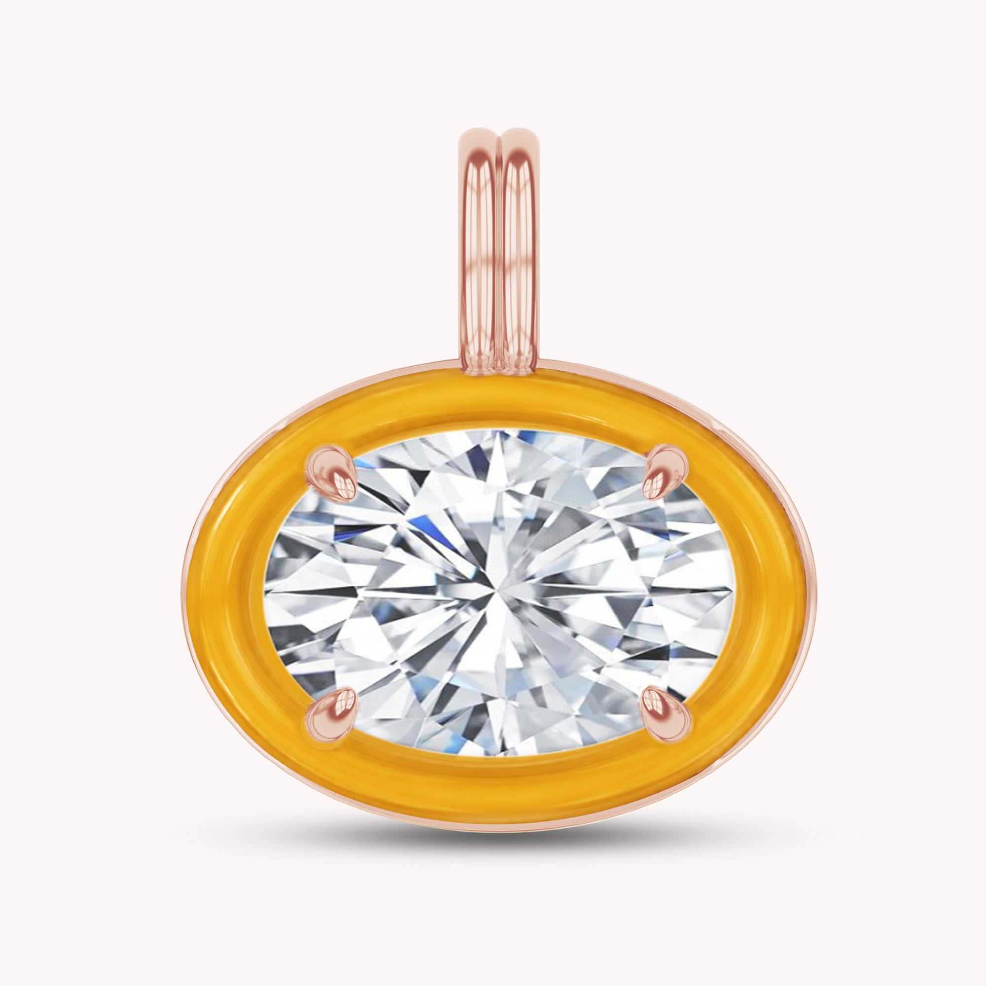 Solitaire Pendant Multi Shape Lab Created Moissanite Diamond