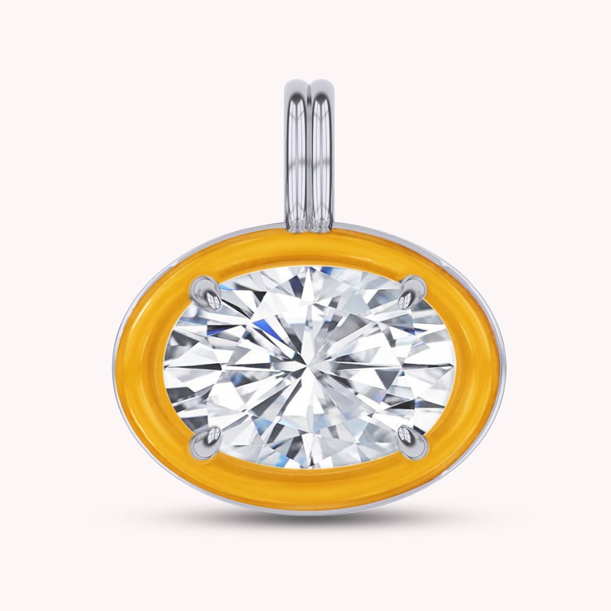 Solitaire Pendant Multi Shape Lab Created Moissanite Diamond