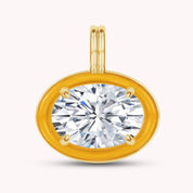 Solitaire Pendant Multi Shape Lab Created Moissanite Diamond