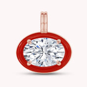 Solitaire Pendant Multi Shape Lab Created Moissanite Diamond
