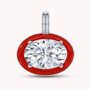 Solitaire Pendant Multi Shape Lab Created Moissanite Diamond