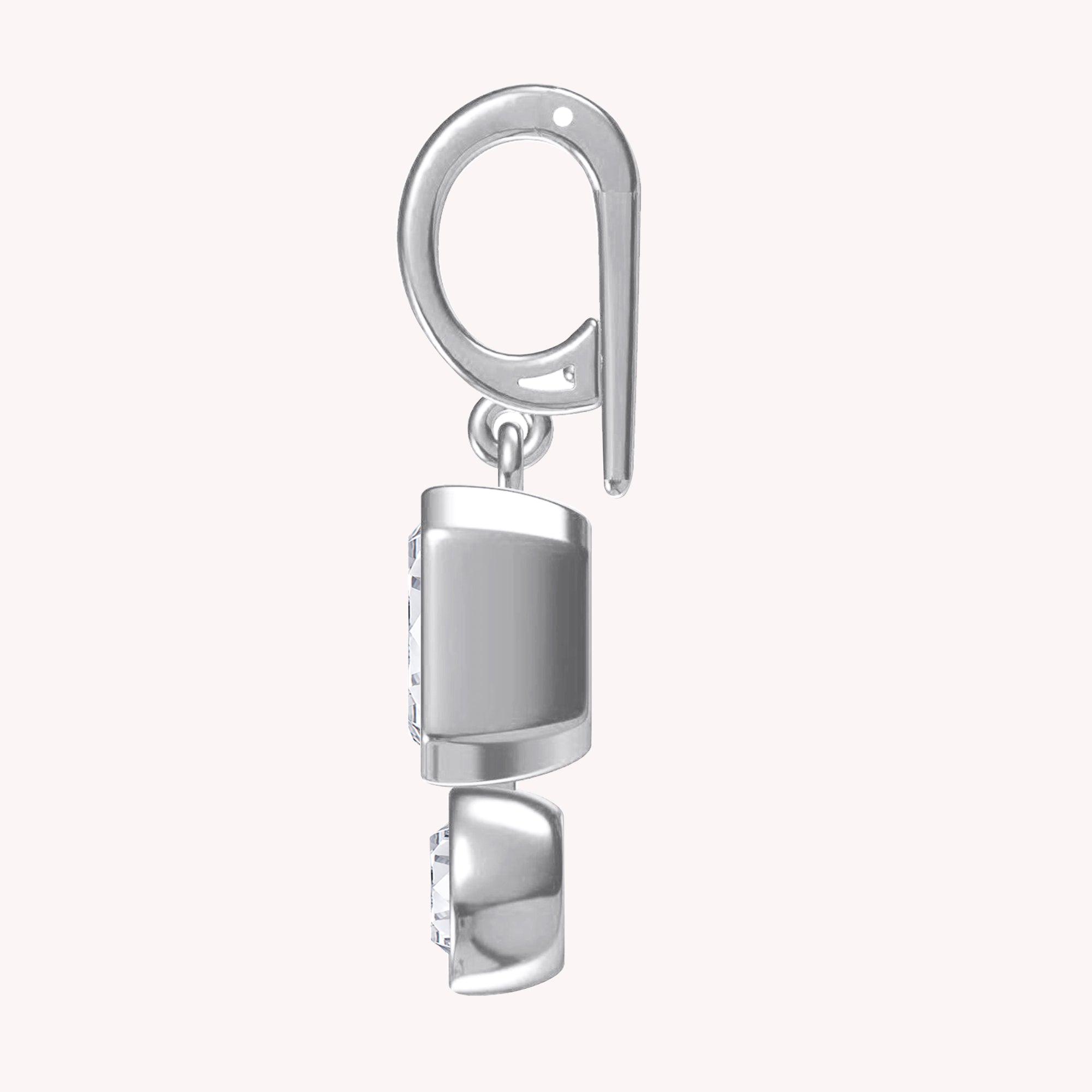Lab Created Moissanite Solitaire Drop Pendant
