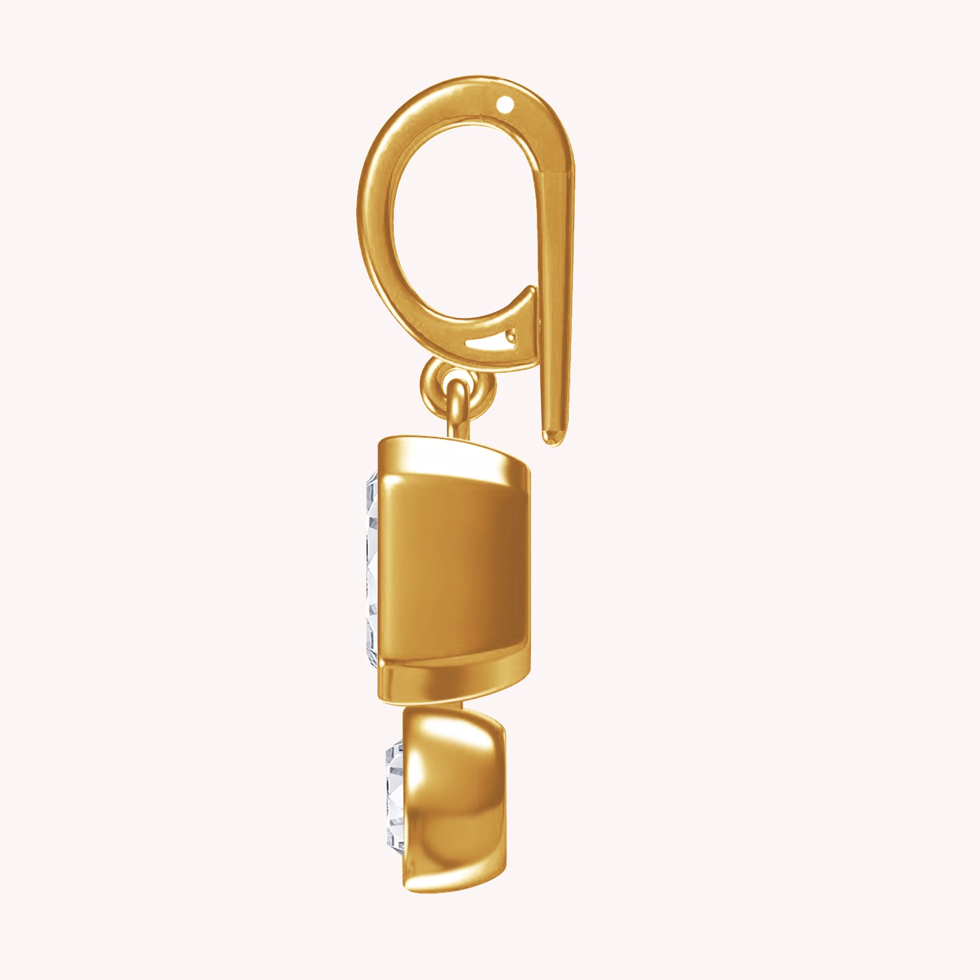 Lab Created Moissanite Solitaire Drop Pendant