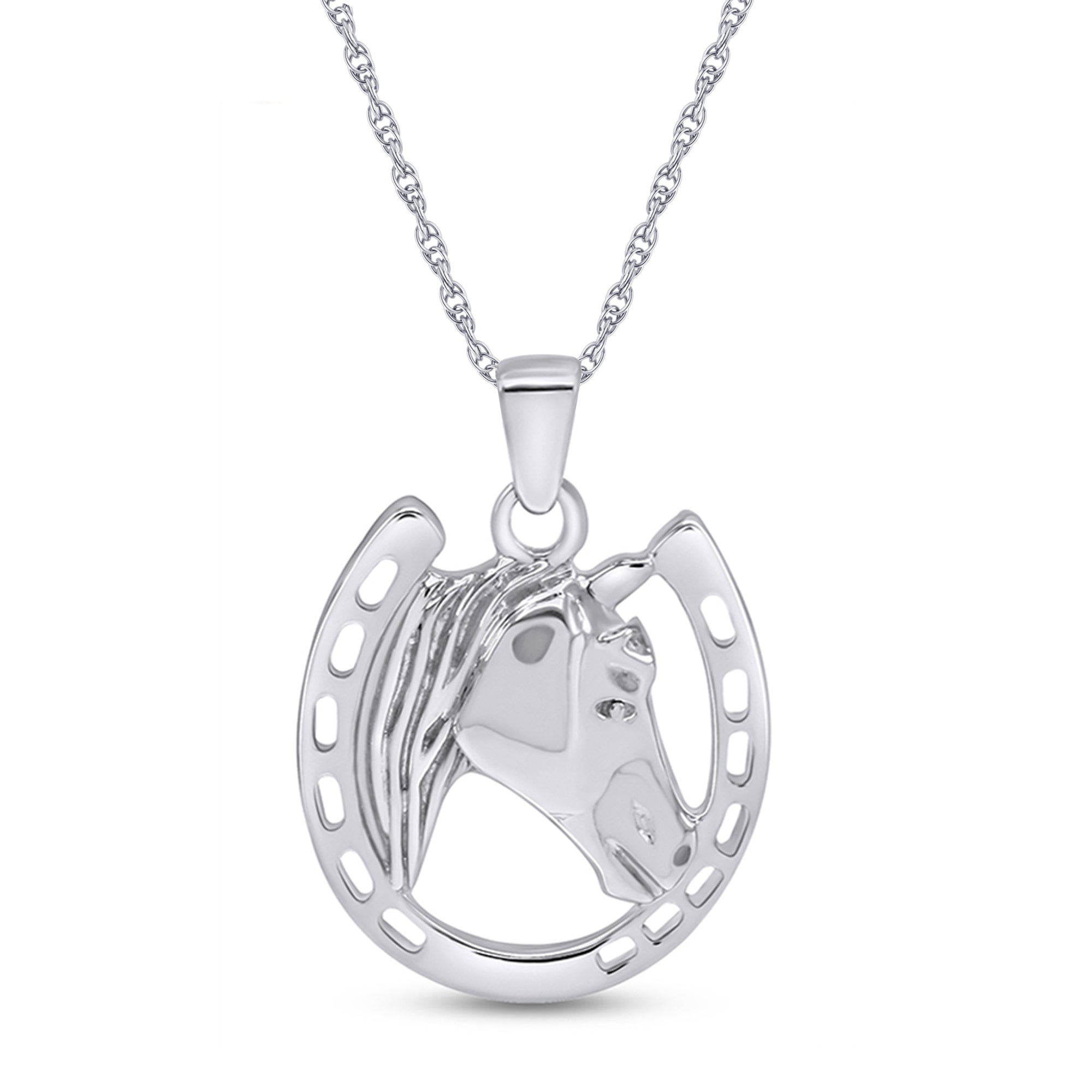 Horseshoe Pendant Necklace Charm