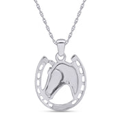 Horseshoe Pendant Necklace Charm