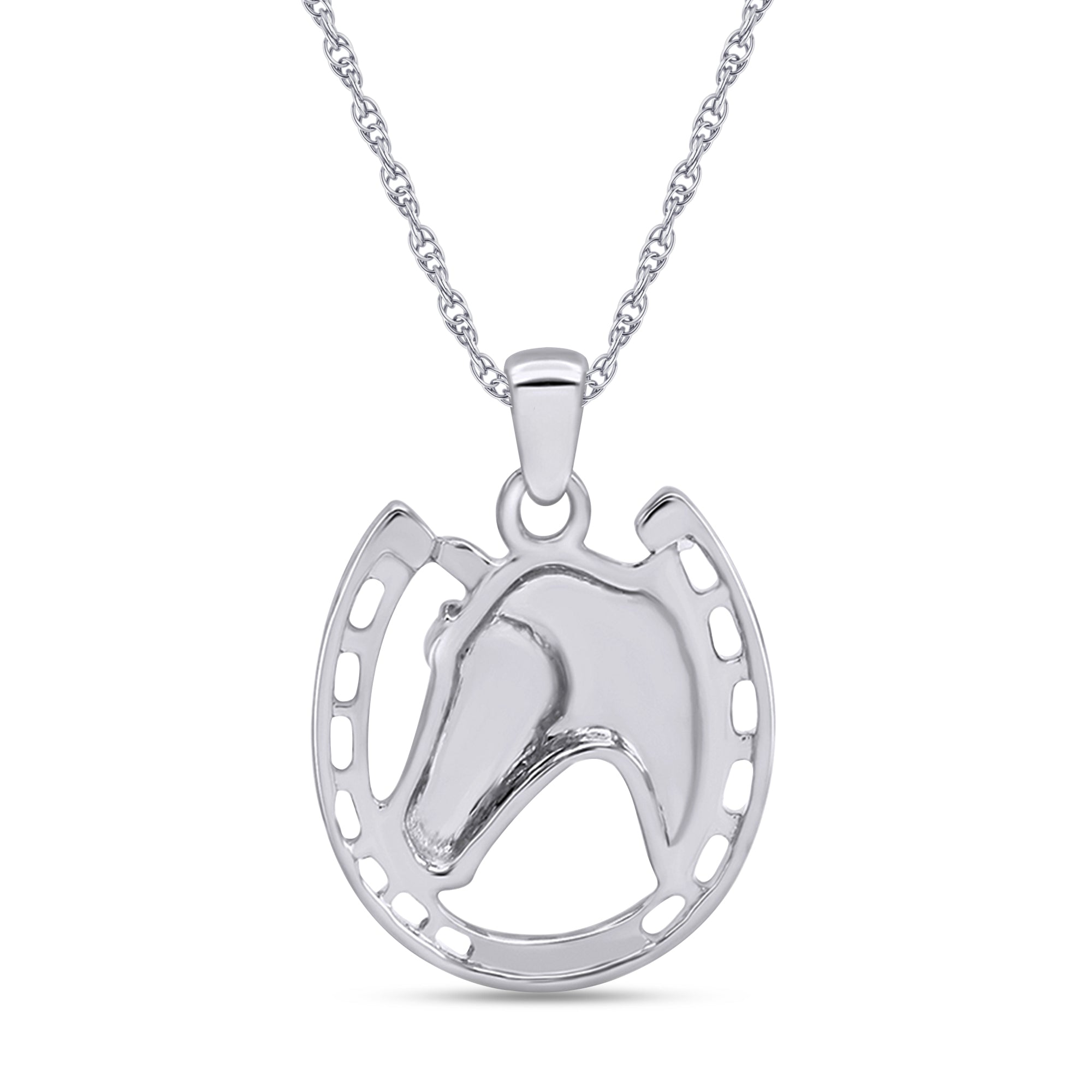 Horseshoe Pendant Necklace Charm