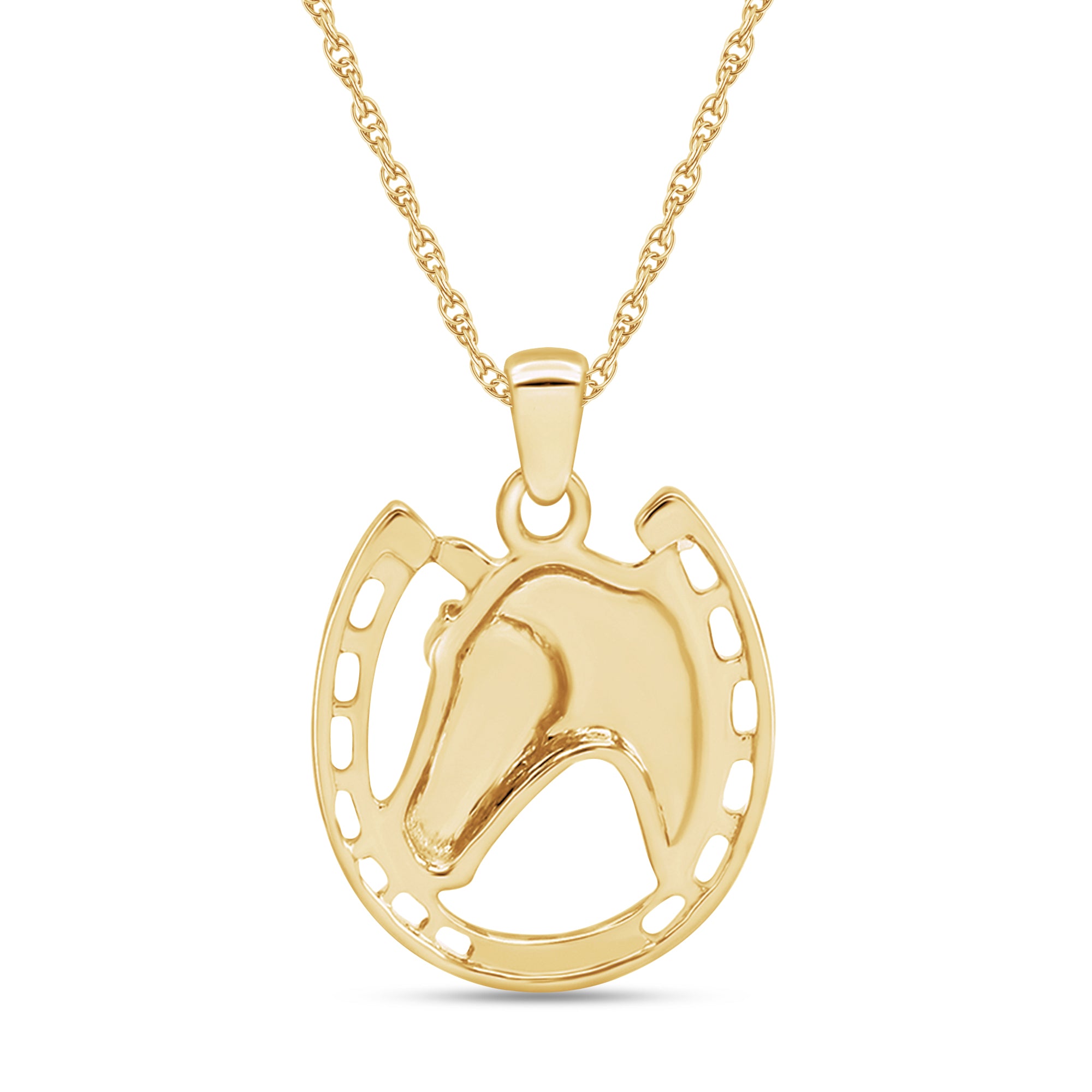 Horseshoe Pendant Necklace Charm