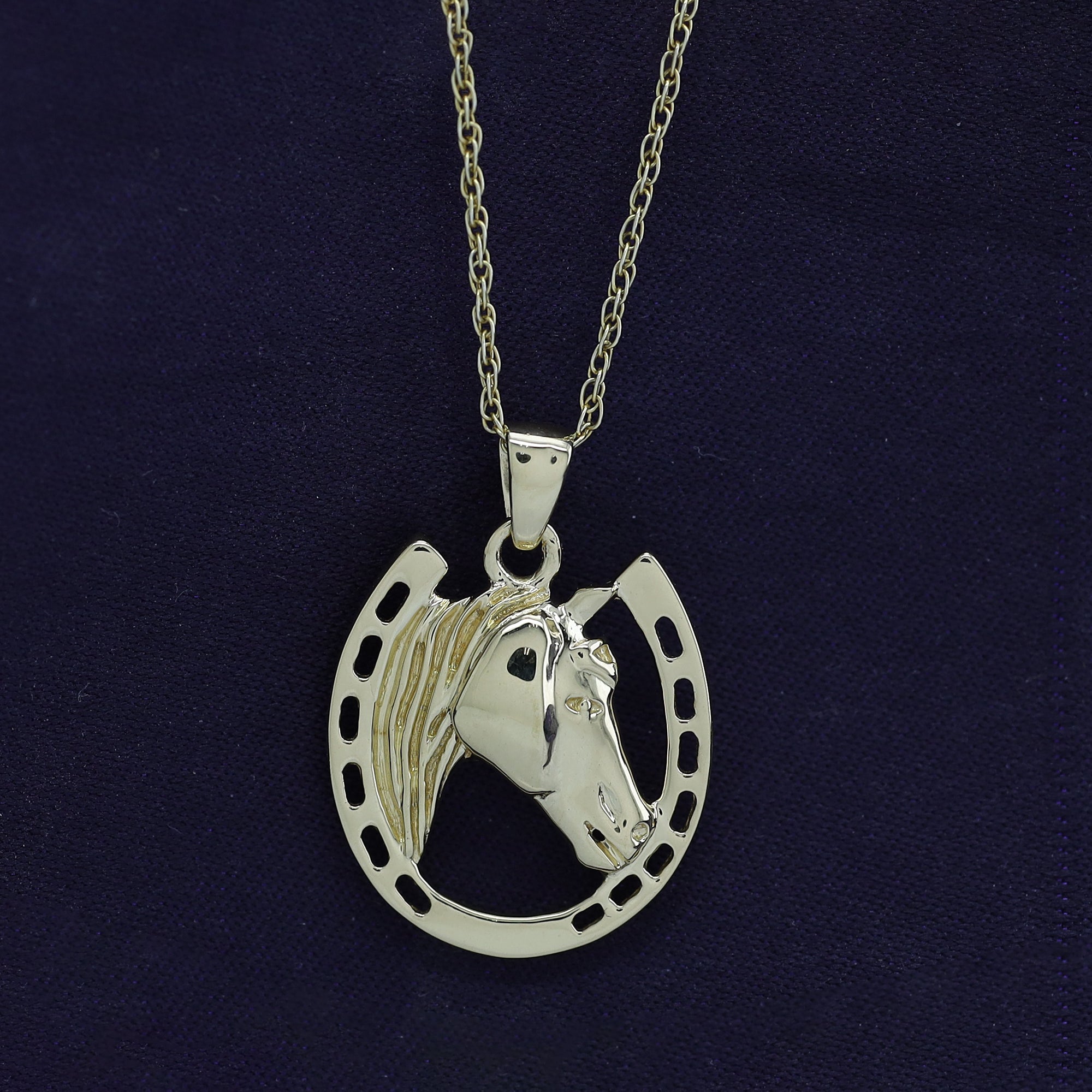 Horseshoe Pendant Necklace Charm