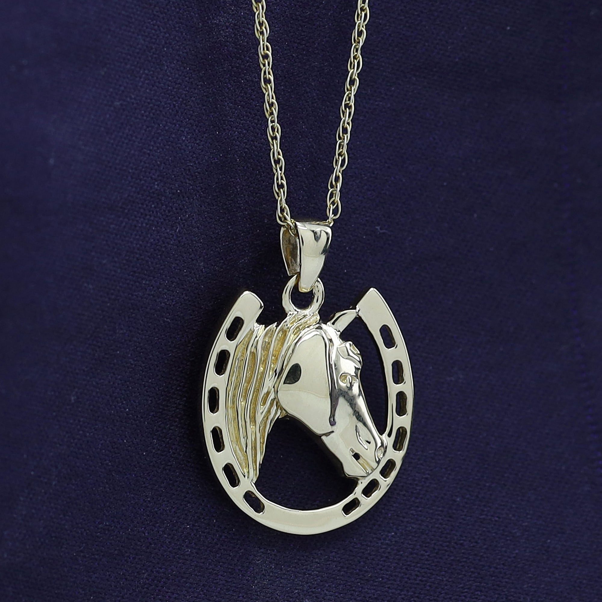 Horseshoe Pendant Necklace Charm