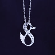 Duck Infinity Pendant Necklace