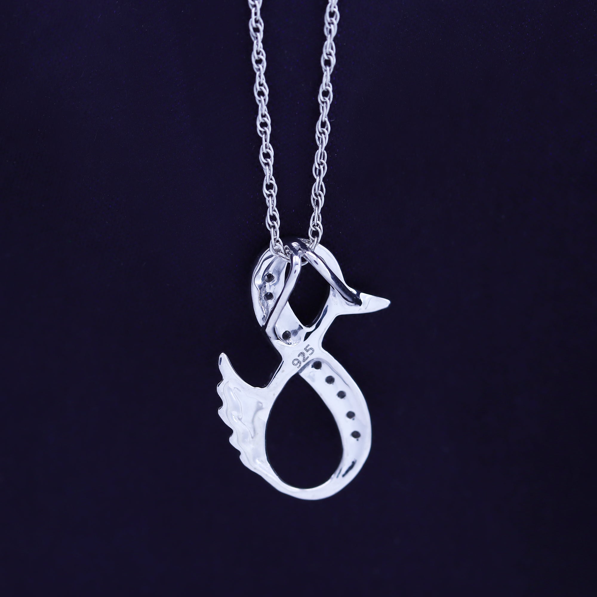 Duck Infinity Pendant Necklace