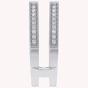 Cathedral Guard Enhancer Wedding Ring Cubic Zirconia Sterling Silver