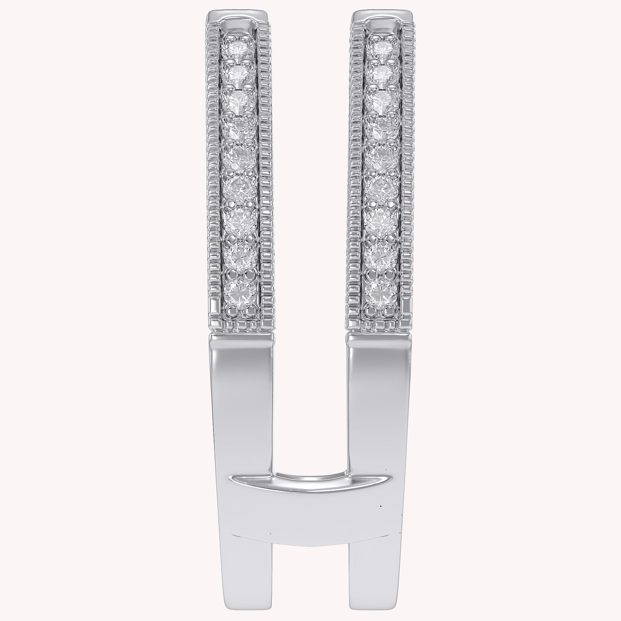 Cathedral Guard Enhancer Wedding Ring Cubic Zirconia Sterling Silver
