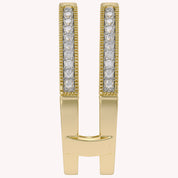 Cathedral Guard Enhancer Wedding Ring Cubic Zirconia Sterling Silver