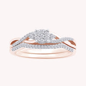 Lena Twist Bridal Set Engagement Ring