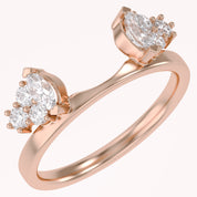 Lab Created Moissanite Stackable Enhancer Ring