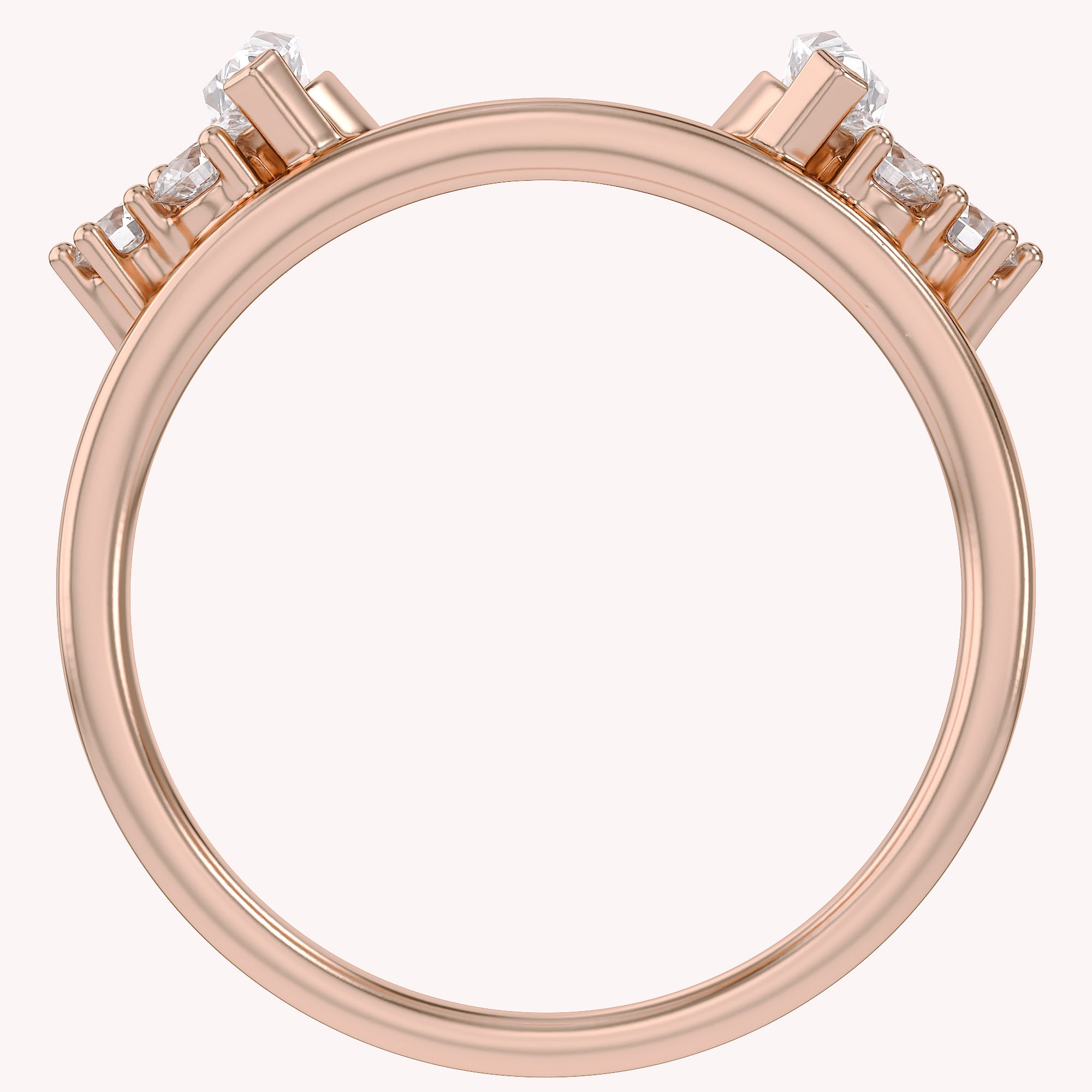 Lab Created Moissanite Stackable Enhancer Ring