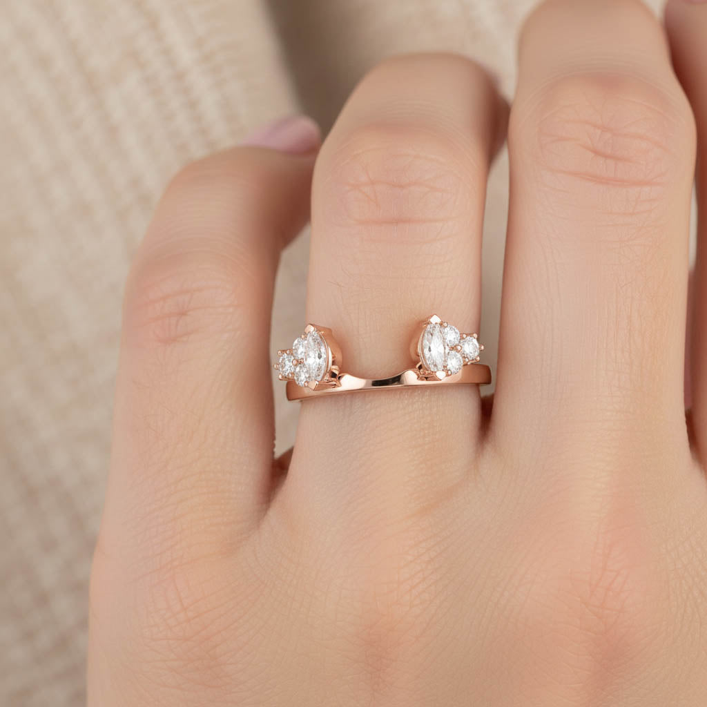 Lab Created Moissanite Stackable Enhancer Ring