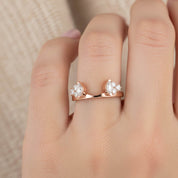 Lab Created Moissanite Stackable Enhancer Ring