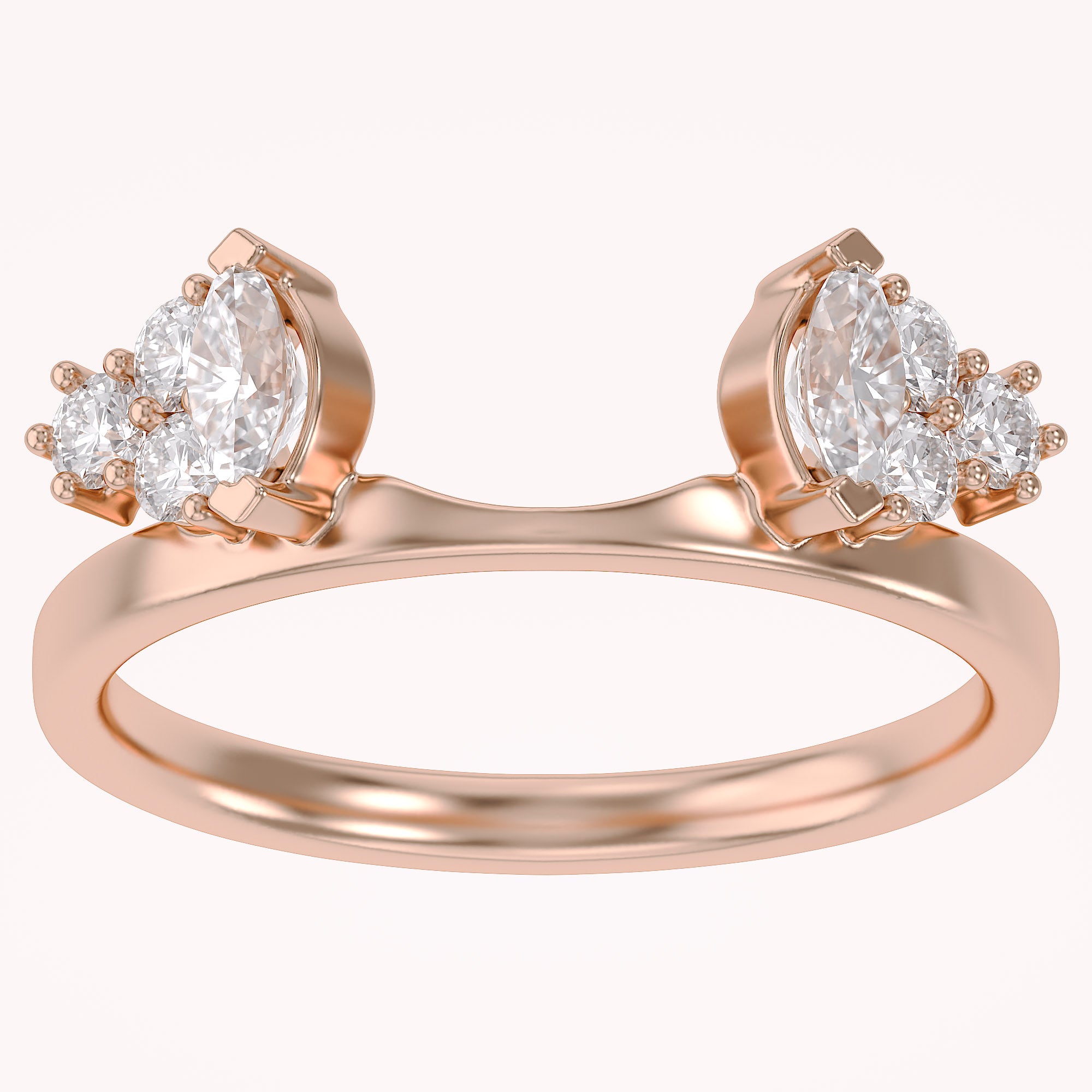 Lab Created Moissanite Stackable Enhancer Ring