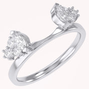 Lab Created Moissanite Stackable Enhancer Ring