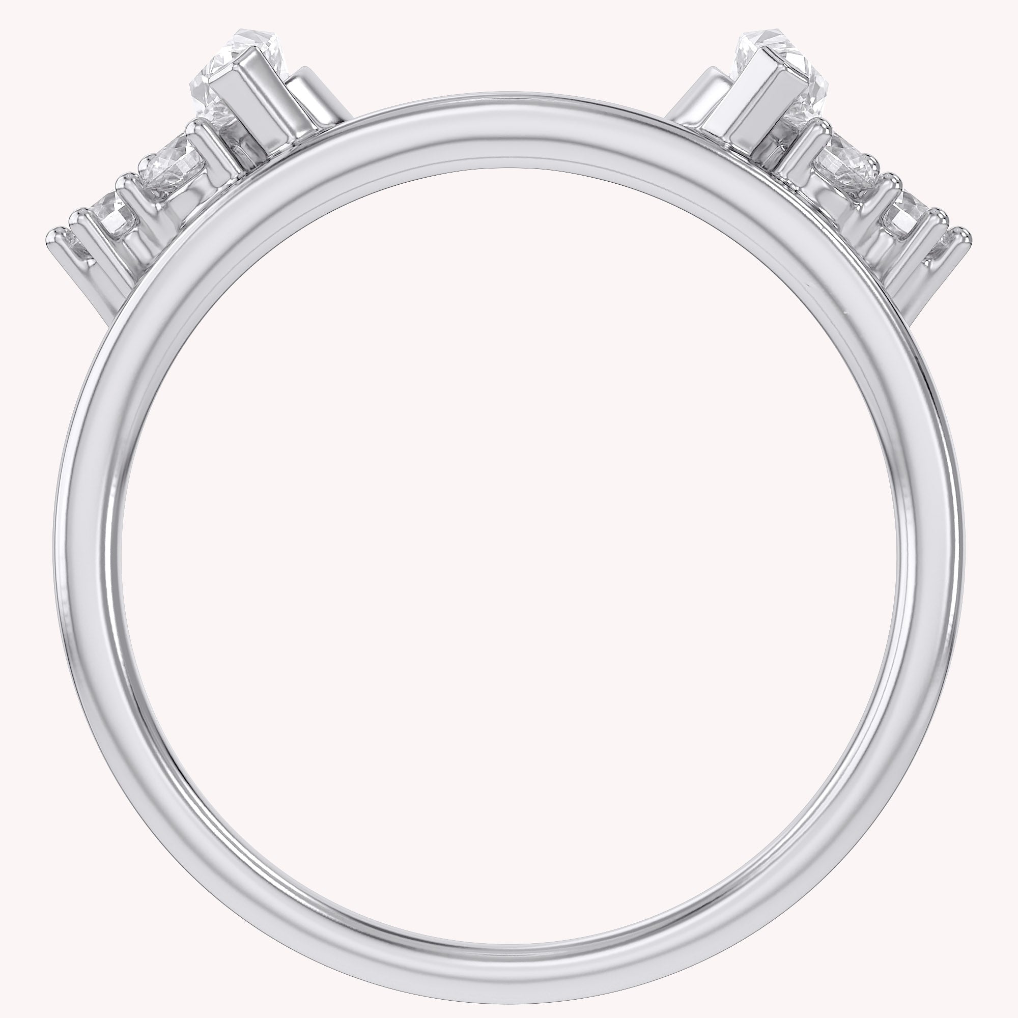 Lab Created Moissanite Stackable Enhancer Ring