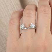 Lab Created Moissanite Stackable Enhancer Ring