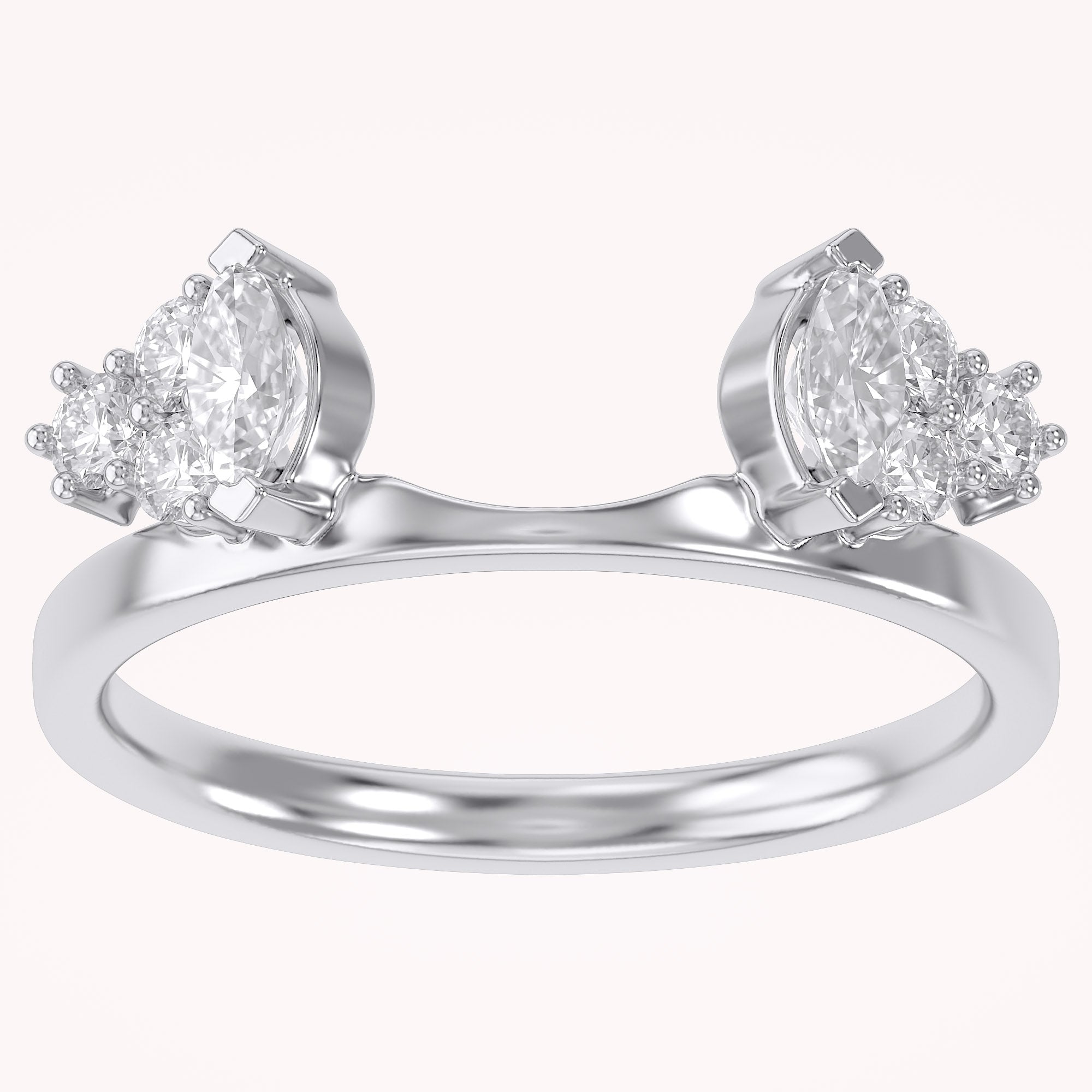 Lab Created Moissanite Stackable Enhancer Ring