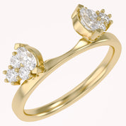 Lab Created Moissanite Stackable Enhancer Ring