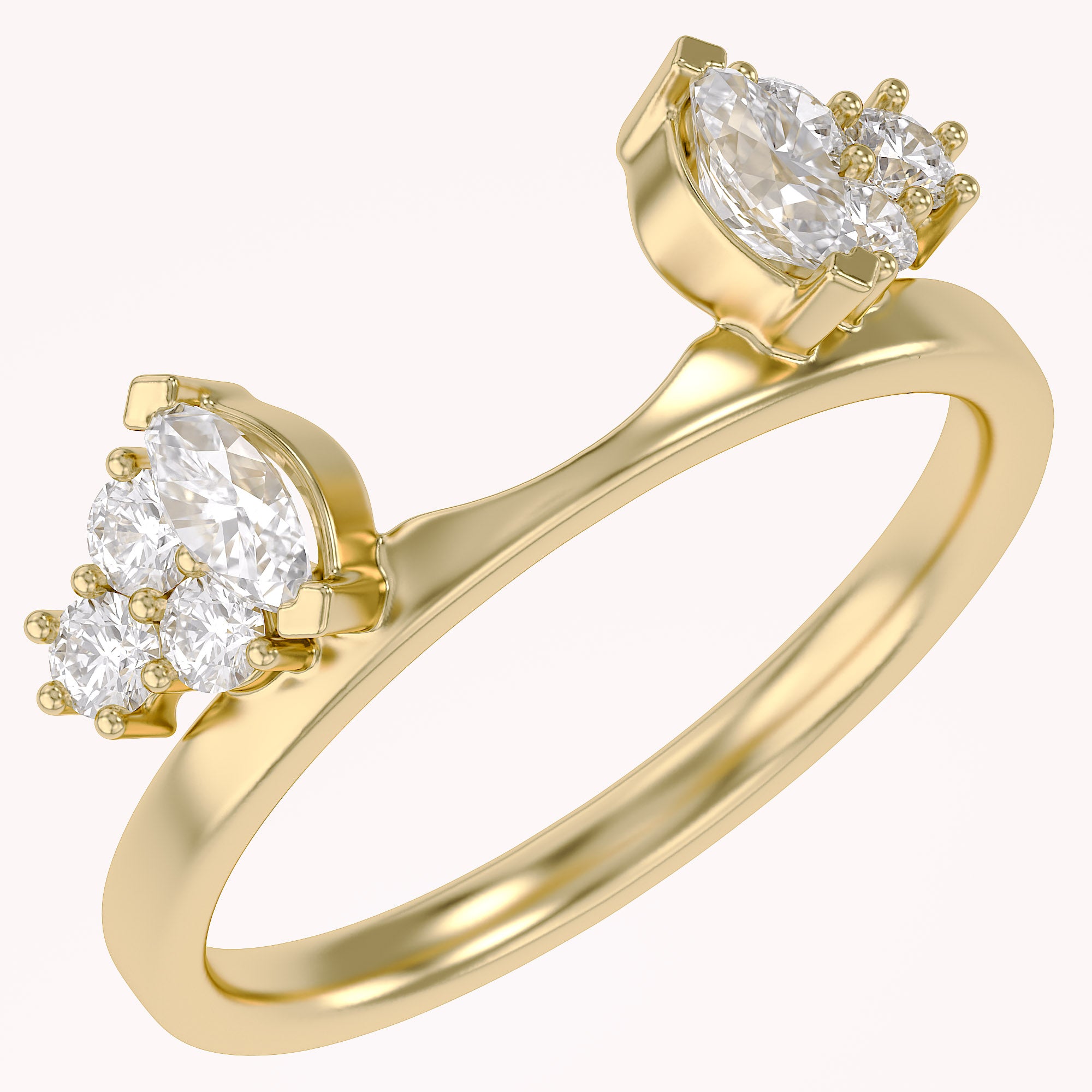 Lab Created Moissanite Stackable Enhancer Ring