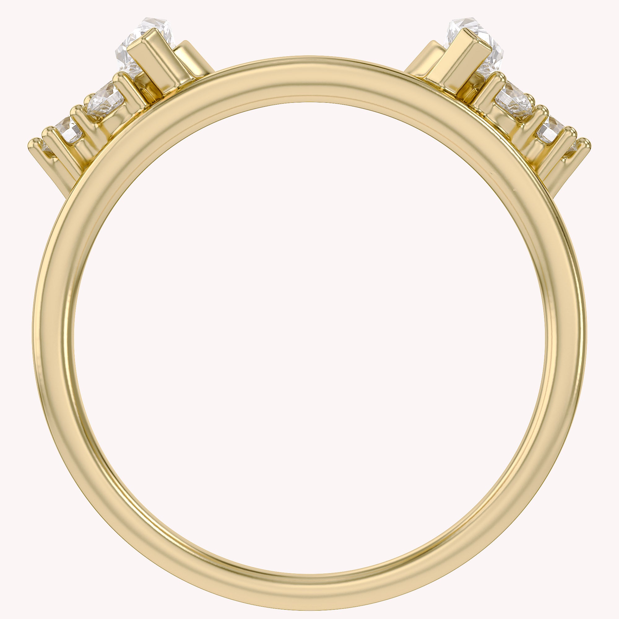 Lab Created Moissanite Stackable Enhancer Ring