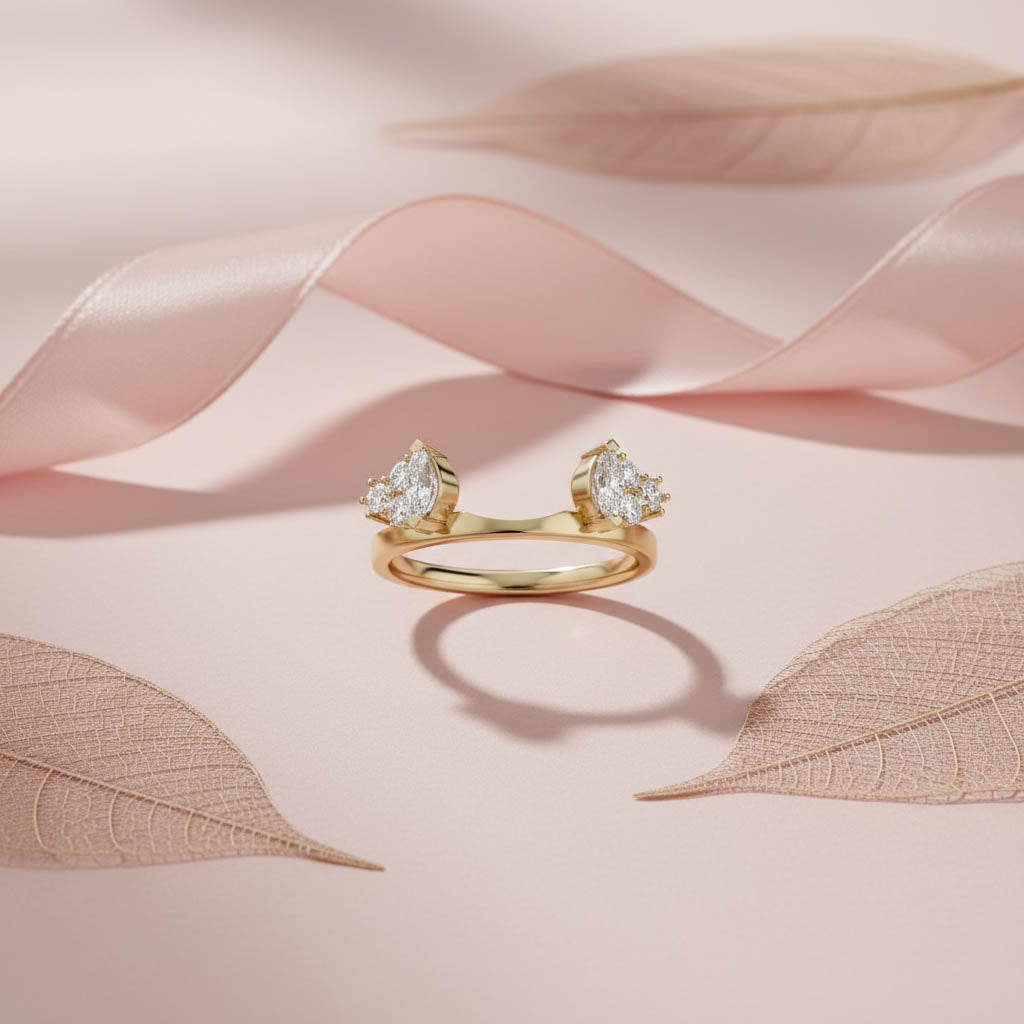Lab Created Moissanite Stackable Enhancer Ring